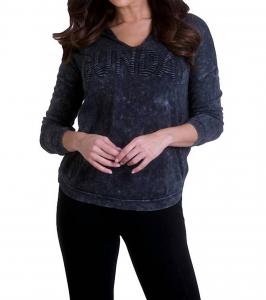 Толстовка с капюшоном "sunday" цвета древесного угля ANGEL, цвет charcoal