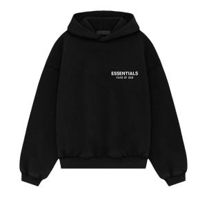 Худи Fear of God Essentials Kids Fleece Hoodie 'Black', черный