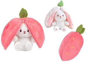 Большой талисман кролика спрятан в плюшевой игрушке размера «клубника» размером 50 см с морковным сюрпризом Inna marka
