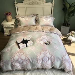 3FLQOOPP Комплект постельного белья Tencel с цветочным принтом, ультрамягкий шелковистый Color 11