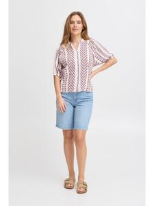 Рубашка с короткими рукавами PZLEZIA, стандартный крой, цвет античный белый Pulz