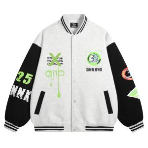 Dnnnnx Бейсбольная майка унисекс, White Heather Gray