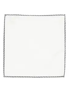 Платок-паше с контрастной отделкой Eleventy, белый