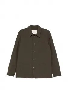 Рубашка-куртка из ткани с эффектом жатки Constantin Altea, зеленый