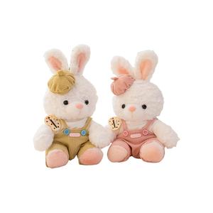 OUYIN Милый плюшевый мишка Mocha с кроликами, высота 25 см