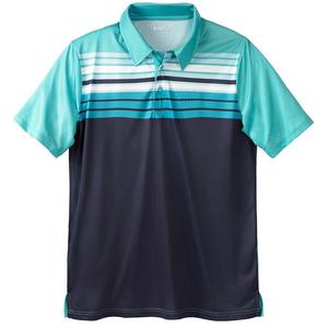 Мужская рубашка-поло без пота Kingsize Big & Tall KingSize, цвет Tidal Green Colorblock