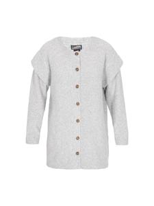 DreiMaster Женский кардиган серого меланжевого цвета