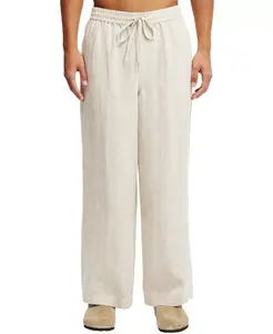 Мужские брюки Super Baggy из льна COTTON ON, коричневый/бежевый