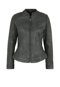 Женская кожаная куртка на молнии 7eleven, цвет Anthzite