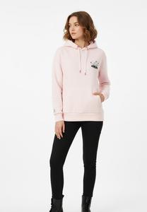 Худи Sublevel LÄSSIGER MIT MOTIV-PRINT UND HUMORVOLLEM SLOGAN, Rosa/Light Pink