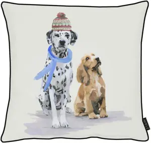 АПЭЛТ Чехол на подушку "Оскар", (1 шт.) APELT 46х46 см, черный/белый