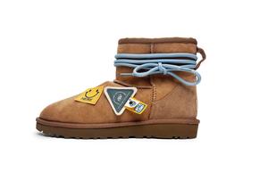 Ботинки зимние женские UGG Classic Mini Sky Realm, коричневый