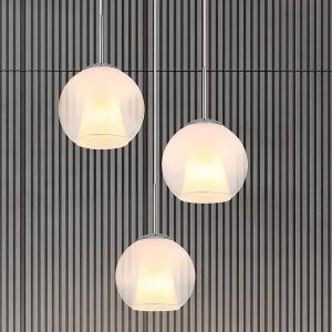 Подвесной светильник Globo Lighting Barry Typ F, опаловое стекло / железо - 3 лампы