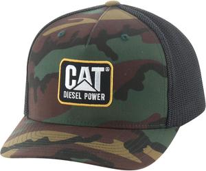 Кепка CAT Design Mark Diesel, Woodland Camo
