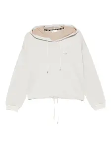 Худи с логотипом и кулиской Liu Jo, нейтральный