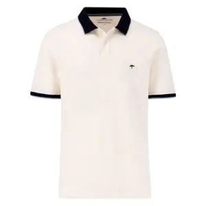 Поло с коротким рукавом Fynch Hatton Colourblock Premium Cotton, бежевый