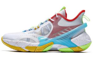 Баскетбольные кроссовки Basketball Shoes Men Low-Top White/Blue/Red 361°