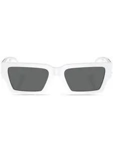 Солнцезащитные очки в прямоугольной оправе с декором Medusa Versace Eyewear, белый