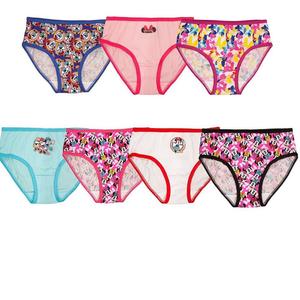 Набор из 7 хлопковых трусов Disney's Minnie Mouse для девочек 4–8 лет Licensed Character, мультиколор