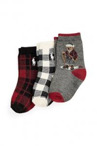 3 пары детских носков Polo Ralph Lauren, серый