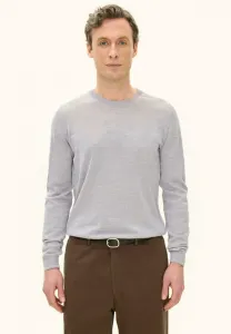 Джемпер с круглым вырезом «мигель» Oscar Jacobson, Pale Grey