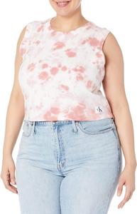 Женская футболка Calvin Klein Jeans с коротким рукавом и принтом тай-дай, Mojave