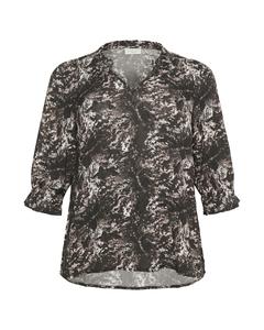 Блуза KAFFE CURVE Lunda Ami, черный