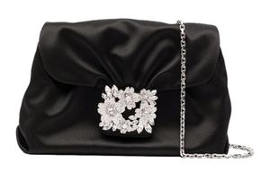 Декорированный клатч с драпировкой Roger Vivier