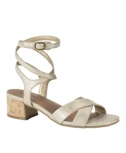 Женские босоножки Vivian на квадратном каблуке Baretraps, золотой