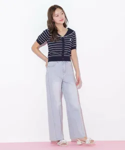 Прямые джинсы с высокой талией Jill By Jill Stuart, цвет Blue 1