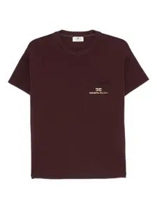 Футболка с логотипом Elisabetta Franchi, фиолетовый