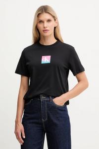 Хлопковая футболка Calvin Klein Jeans, черный