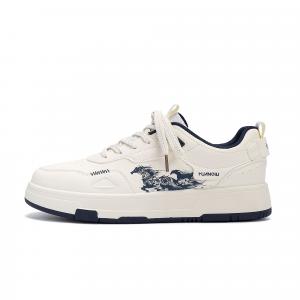 German Army Trainers Synthetic Leather Abrasion Resistant Balance Low top Skateboard Shoes мужские HUANQIU, синий