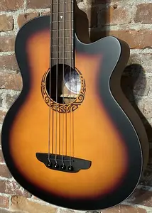 Акустическая бас-гитара Luna Tribal 34" 2024 года - Tobacco Sunburst Satin, с профессиональной настройкой и быстрой доставкой!