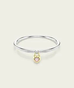 Браслет Idyllia, комбинированная огранка, в форме сердца