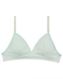 Бюстгальтер с принтом для девочки без косточек и съемными чашками Dim, светло-синий