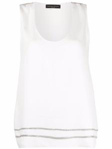 Fabiana Filippi топ с цепочным декором, белый