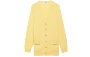 Кашемировый свитер женский желтый Celine