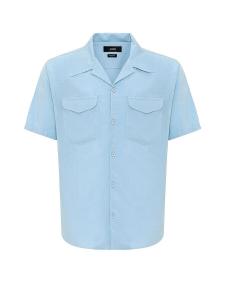 Рубашка на пуговицах стандартного кроя Antioch, синий/голубой