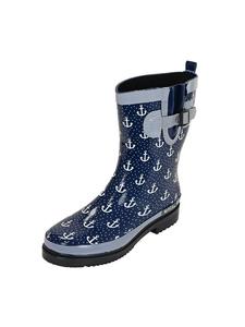 Резиновые сапоги MADSea, цвет dunkelblau mit weißen ankern
