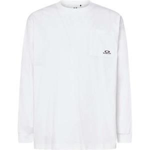 Oakley Футболка мужская белая с круглым вырезом умеренно прямого кроя