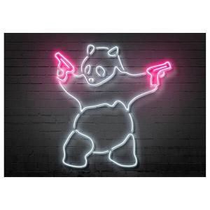 Картина на холсте A.S. Création Panda цвет pink/schwarz