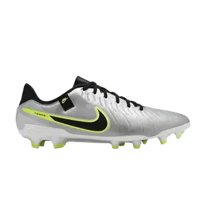Кроссовки Nike Tiempo Legend 10 Academy MG Mad Voltage Pack, серебряный