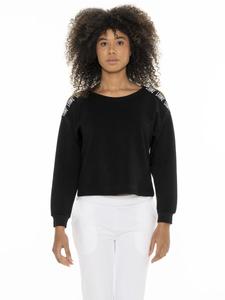 LEONE 1947 APPAREL Женская толстовка с открытыми плечами от Leone Black'n White