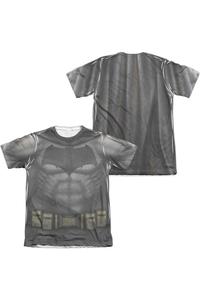 Футболка с коротким рукавом из полиэстера/хлопка для взрослых, форма Бэтмена против Супермена (принт спереди/сзади) Gildan, белый