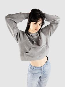 Толстовка Ninth Hall Boxy Crop Reverse Terry Hoodie, grey