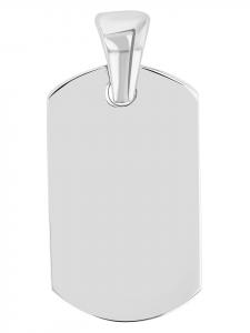 Adeliás Кулон унисекс - кулон из нержавеющей стали с гравировкой, серебристый