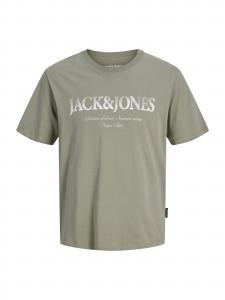 Jack & Jones Junior Футболка 'JJDEVIN DAYTONA' в цвете Olive