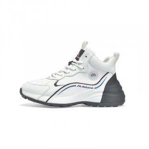 Амортизирующие кроссовки High Top для женщин с противоскользящими и износостойкими свойствами Kolumb, белый/черный