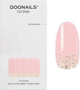 УФ-лак для ногтей Doonails UV Gel Strips Gold Glitter Ombre